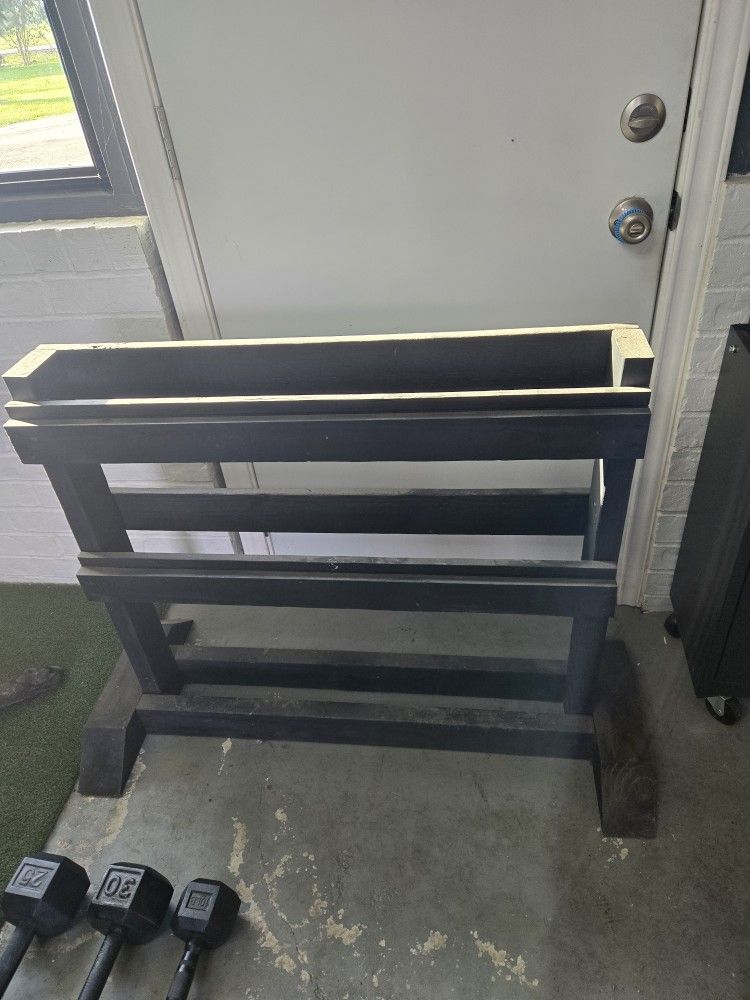Wooden Dumbbell Rack
