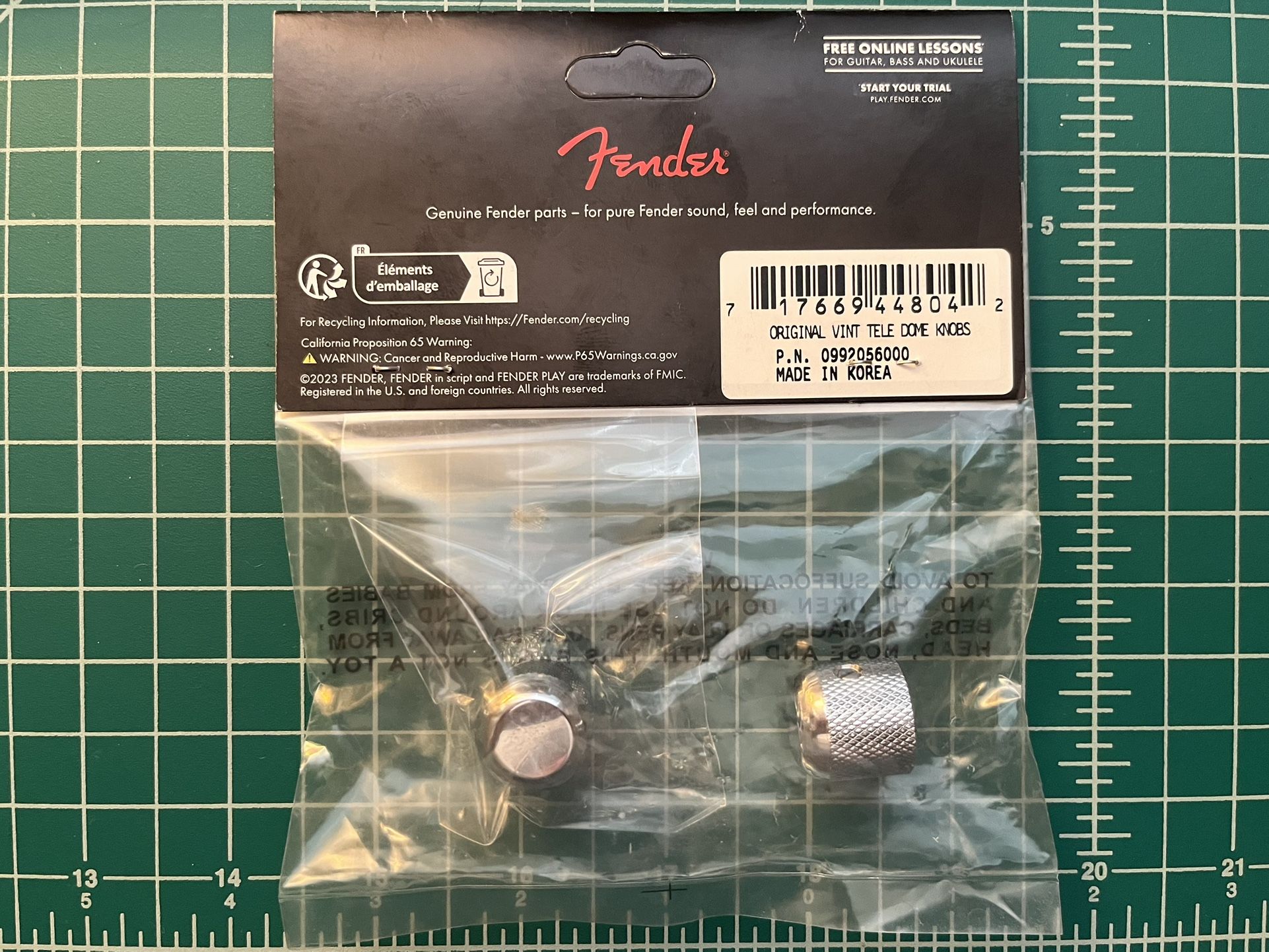 Fender Telecaster Vintage Style Dome Knobs