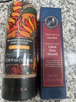 Black Gram Body Booster Oil  AND  Firm-Focus Neck Mask