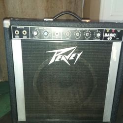 Peavey Basic 40 Amplification System 120 VAC, 60 Hz, 150 WATTS Dimensions Approx. 20" X 18" X  12" Inches 