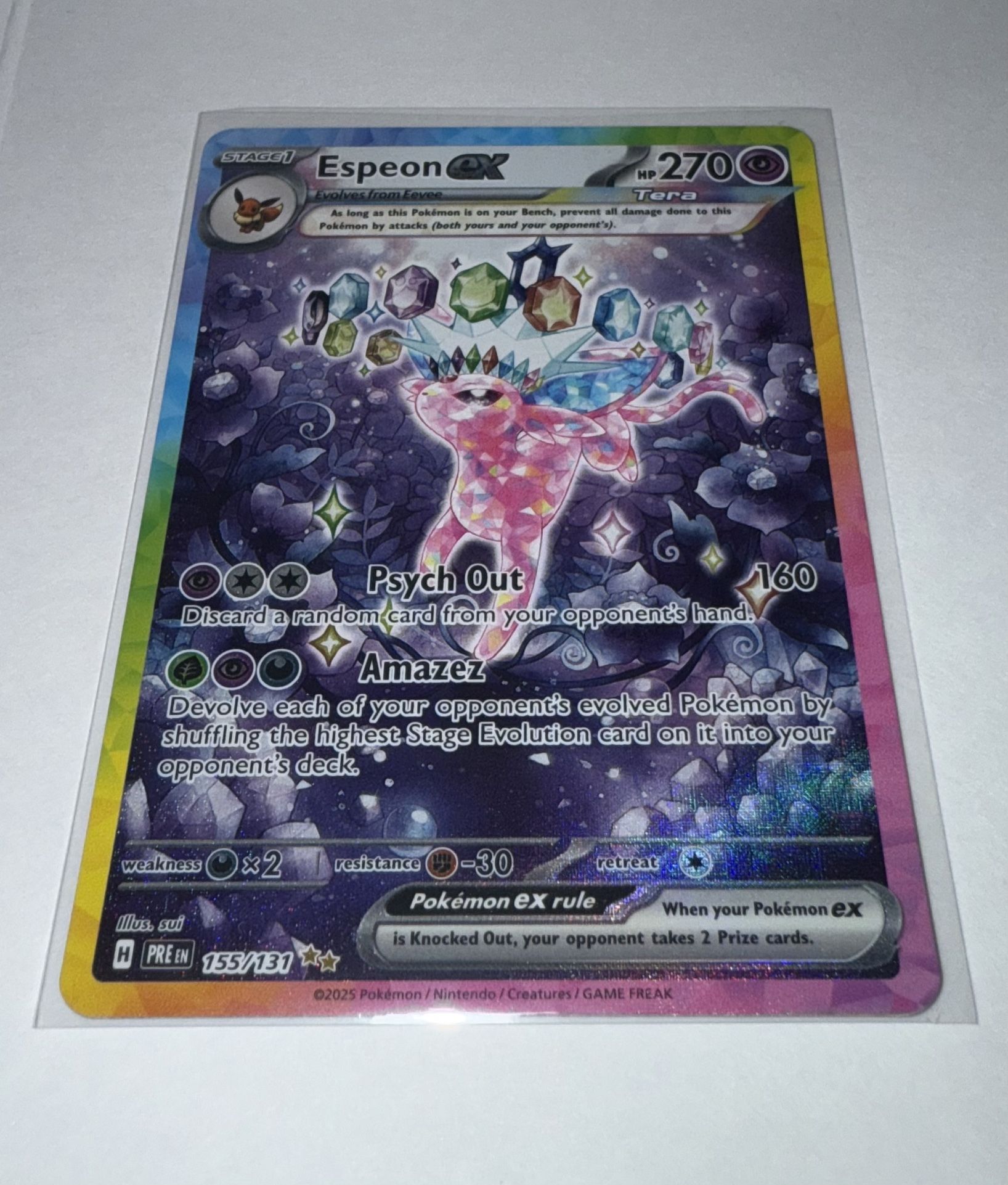 Espeon EX 155 SAR NM Condition 