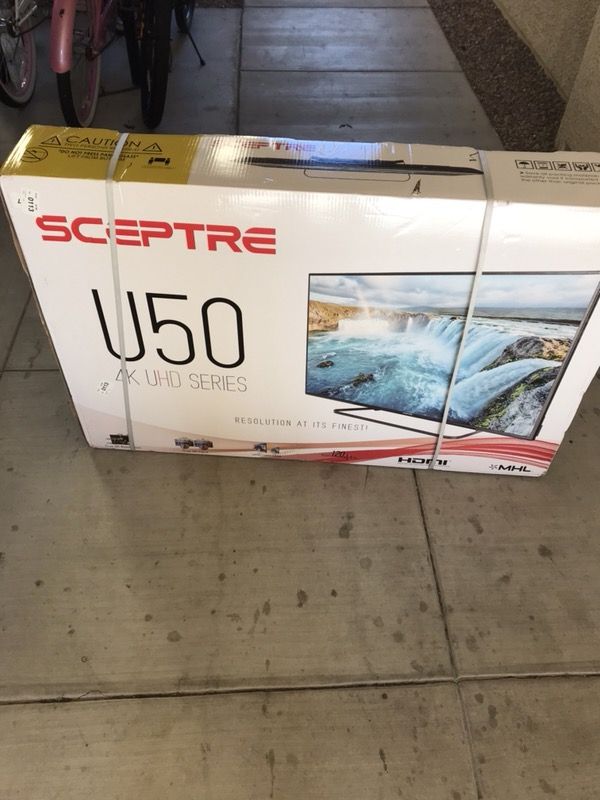 Sceptre U50 4K TV - Selling $240 Today Only - Brand New Paid $300