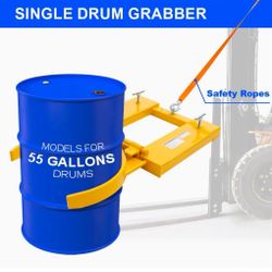 Drum Grabber/ Agarrador de tambor de capacidad de 1500 libras, agarre de tambor montado en una horquilla