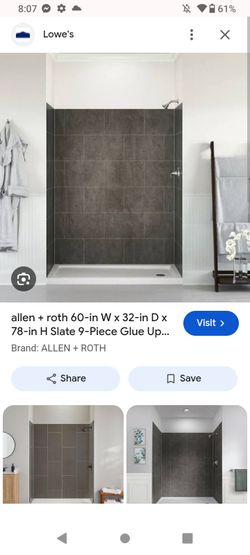 Shower pan and walls