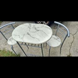 Bistro table and chairs