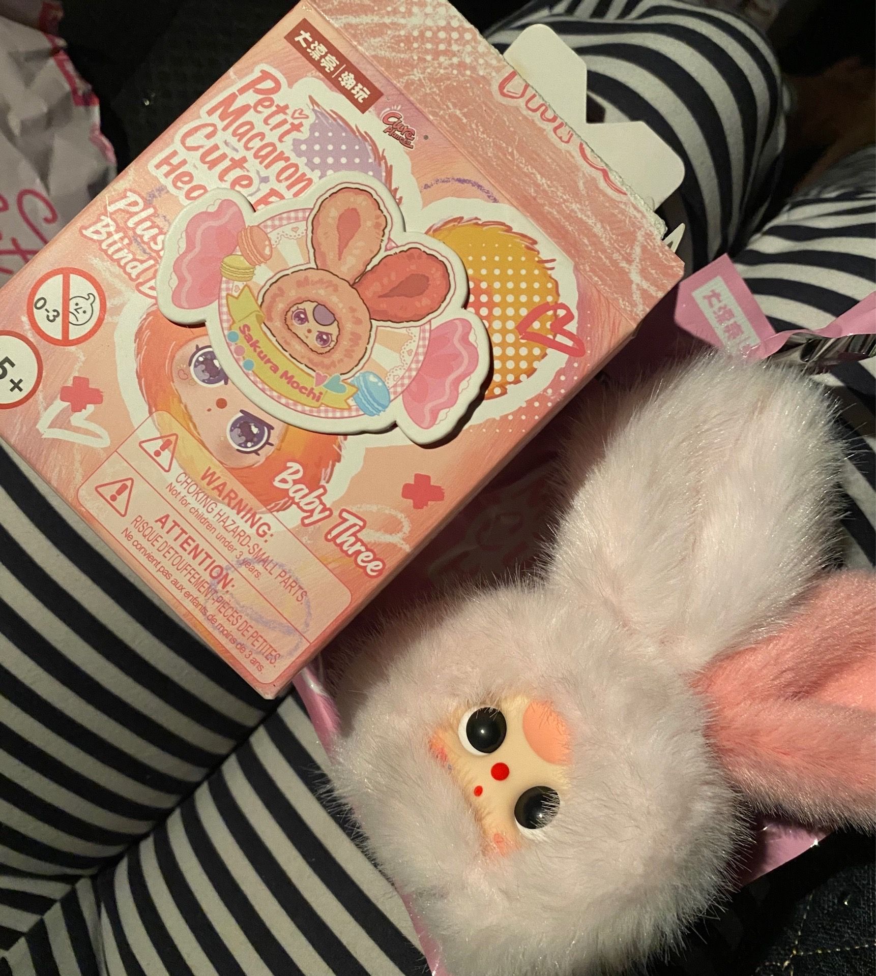 baby three pink bunny head v2