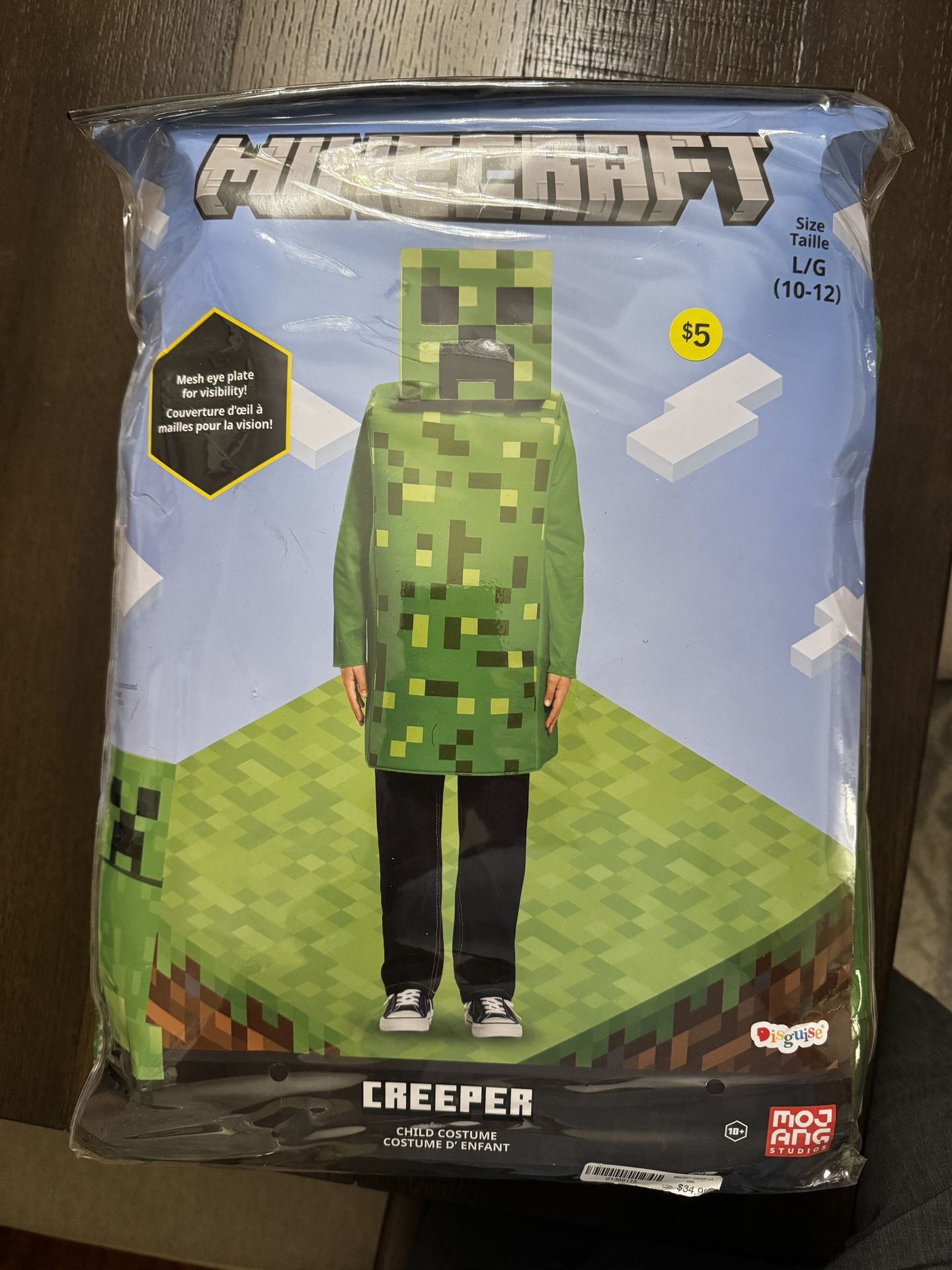 MineCraft Halloween Costume Size L 
