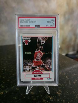 GEM MINT MICHAEL JORDAN 1990 FLEER PSA 10 . Over $100 less than the lowest  I could find on ebay.  Probably auction Sunday if no sale