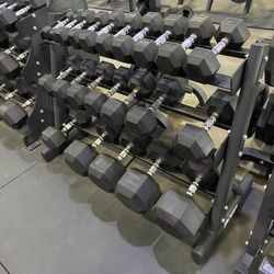 Dumbbells Pairs 5-100lbs (1.40 Per Pound) 