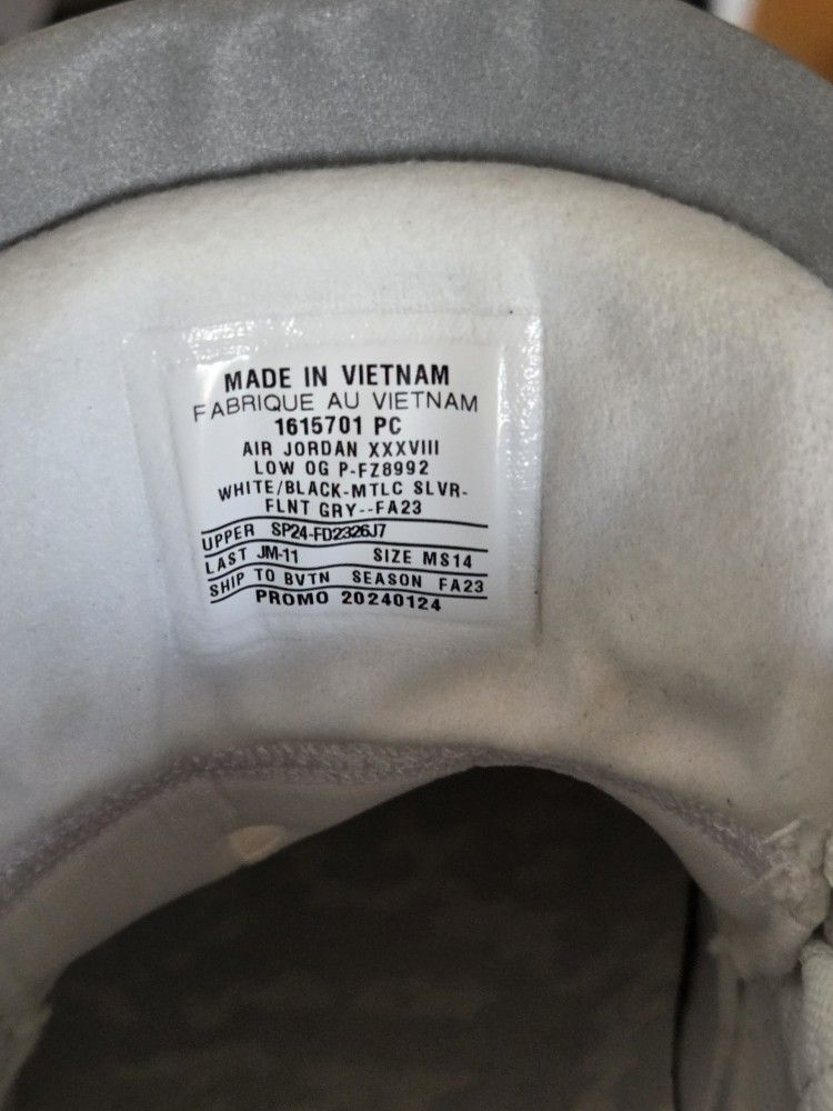 Jordan Basketball  White Size 14