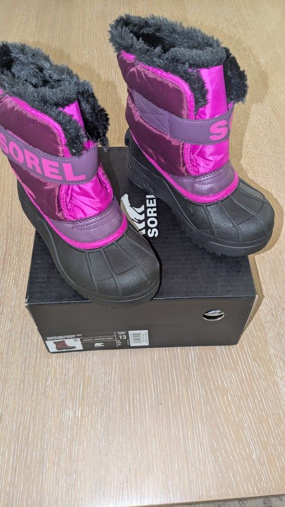 New Sorel children's boots