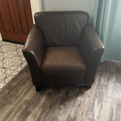 Brown Couch and Chair Set