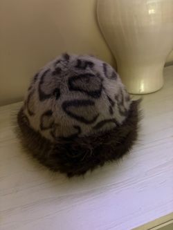 Leopard Print Cossack Hat