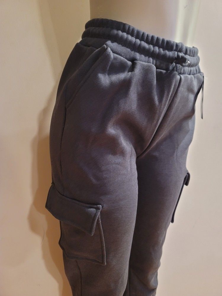 High-WaistedSt
retchyCuffed 
Fleece-Lined
Joggers Size S-M 
for Women
$17