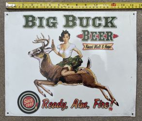 Metal tin sign