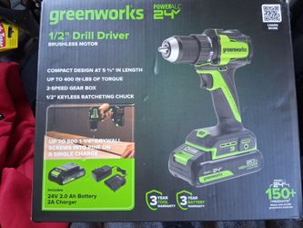 New Greenworks 24V 1/2 Drill&Driver Combo
