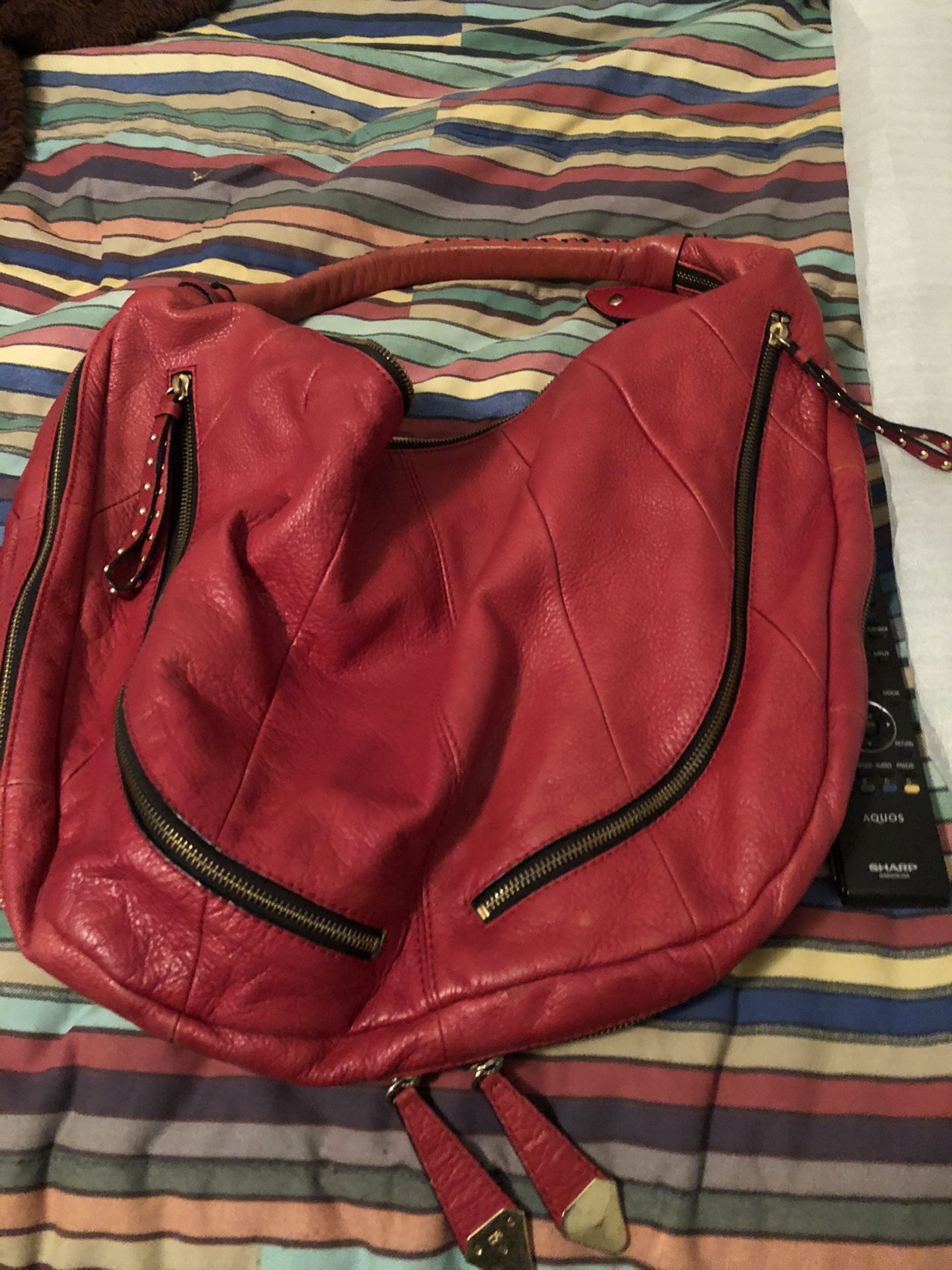 Ornany Italian Leather Hobo Bag