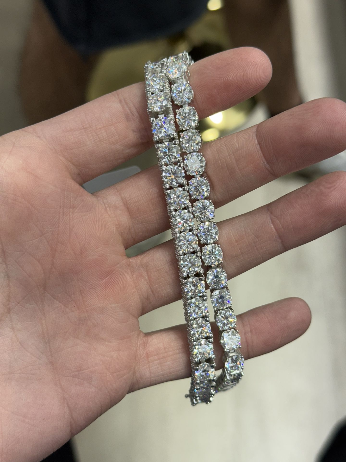 Moissanite Diamonds Tennis Bracelet