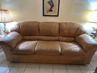 Leather sofa
