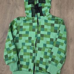 Boys Small Minecraft Zipper Jacket 