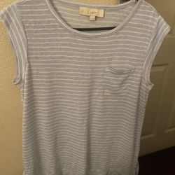Blue Stripe Women Shirt