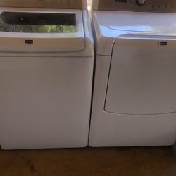 Washer And Dryer Electric Maytag Bravos Xl Can̈on Size Capacity Plus Tube With Warranty Bord Crack 