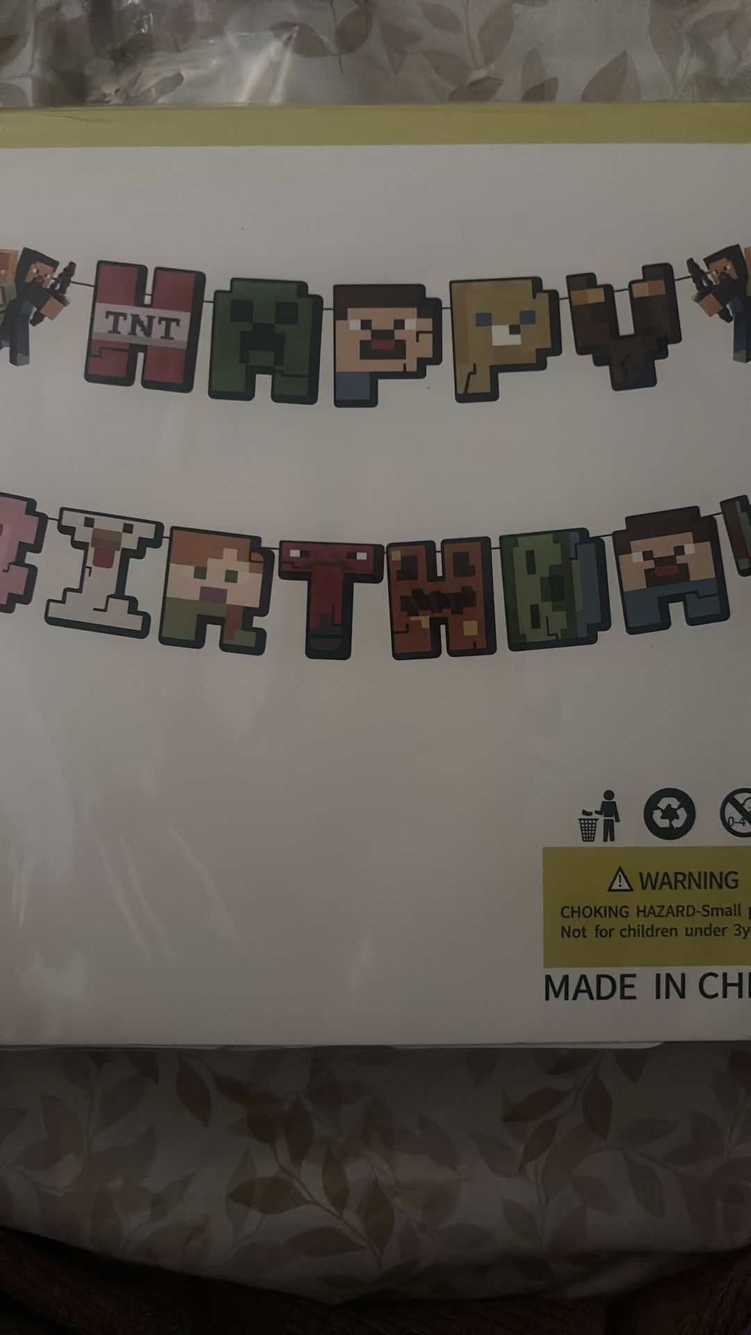 Minecraft Party Decoration