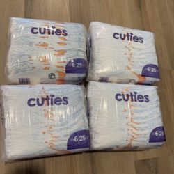 Diapers Size 6 $20 For 4 Packs