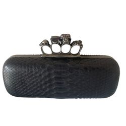  Alexander McQueen Python Knuckle Duster Clutch