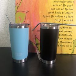 Bulk blank 20oz Tumblers for engraving/etching, vinyl and hand painting projects. They all have logo