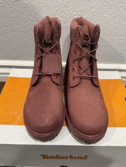 Women’s Timberland 6” Premium Boots – Medium Red Nubuck