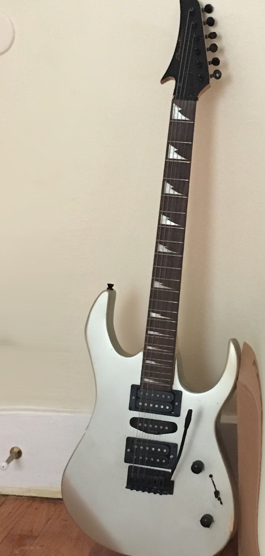 Silver Shark electric guitar