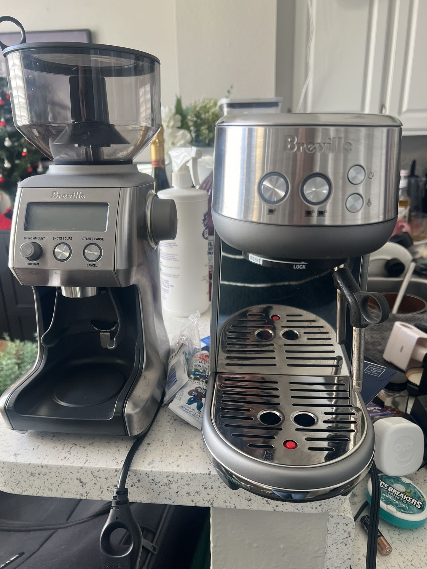 Breville Bambino Espresso Maker & Breville Grinder