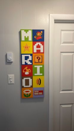 Mario pixel frame
