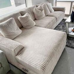 🍄 Cloud Lindyn White Color Sectional | Loveseat | Recliner | Sofa | Sleeper| Living Room Furniture| Couch| Garden | Patio Furniture | Lawn Garden
