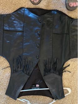 Leather vest