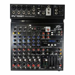 Peavey PV 10BT - 10-Channel Compact Analog Mixer with Bluetooth - UNTESTED