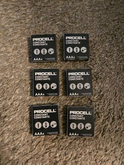 3A batteries, Procell,New,6 packs