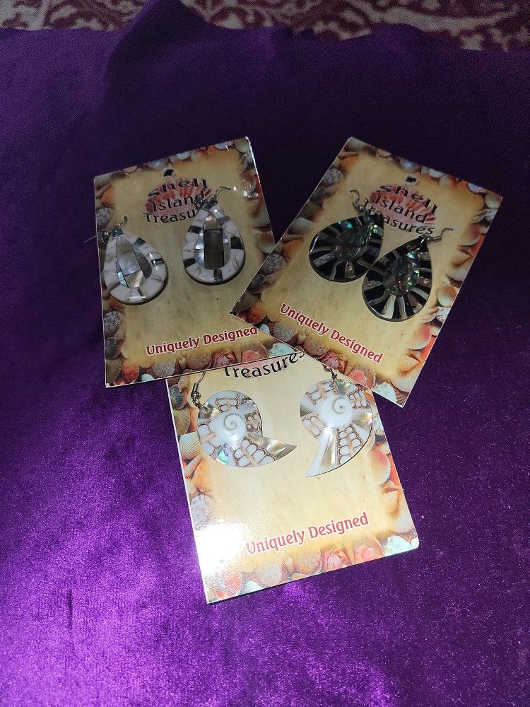Mother Of Pearl Earrings, 3