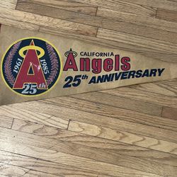 Rare 25th Anniversary Angels Pennant 