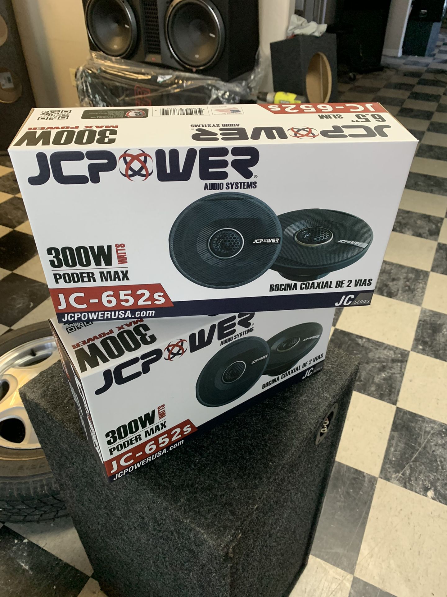 Jc Power Car Audio. 6.5 Inch Car Stereo Speakers 300 Watts New 