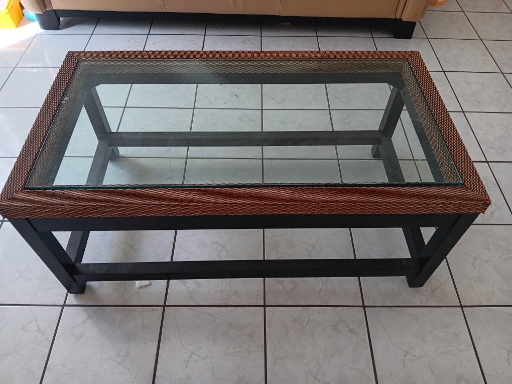 Glass Top Coffee Table
