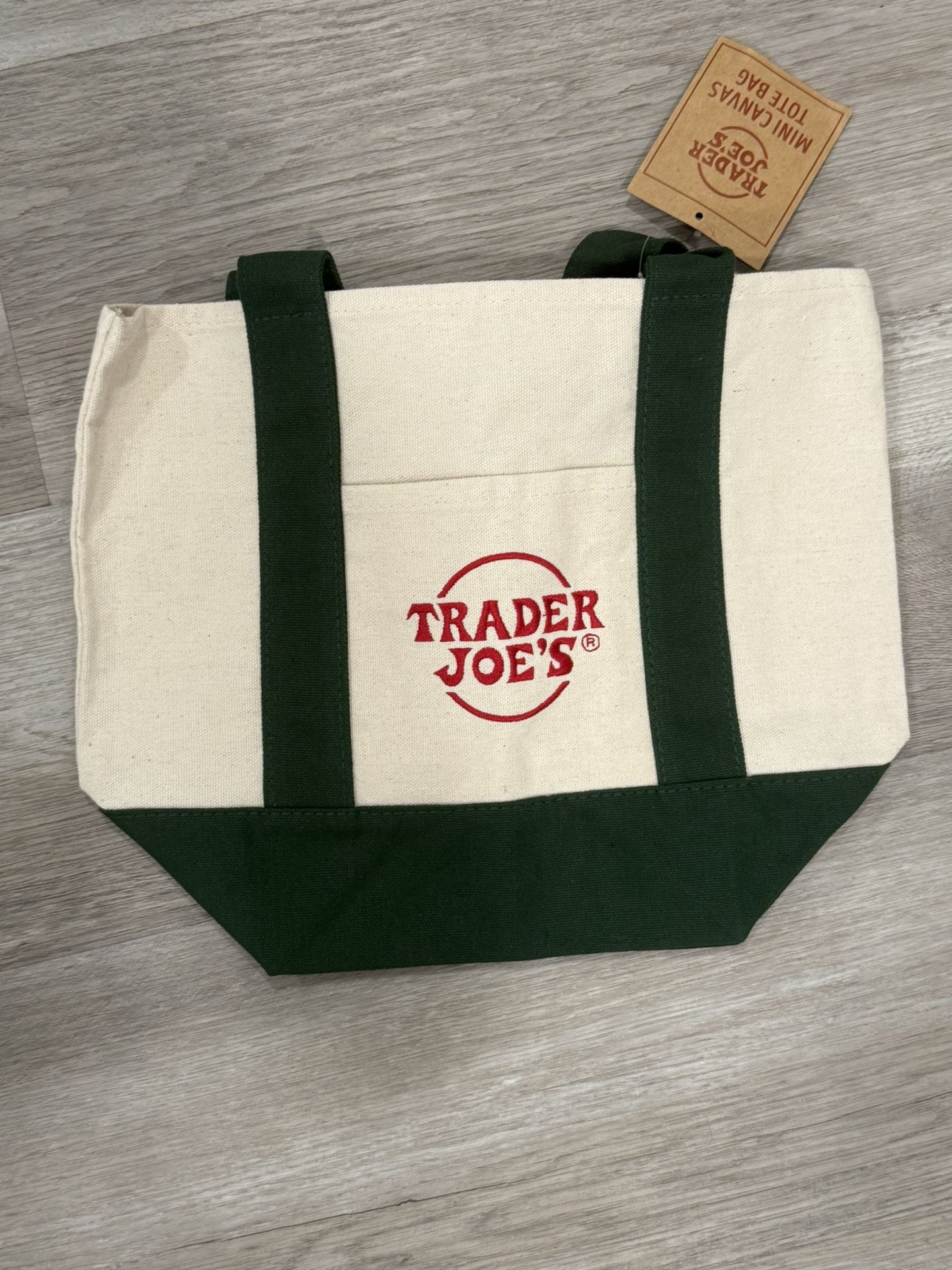 Mini Tote Trader joe GREEN ( Last One)