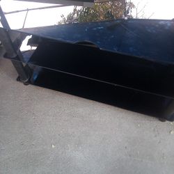 TV Black 3 Shelve Screen TV Stand