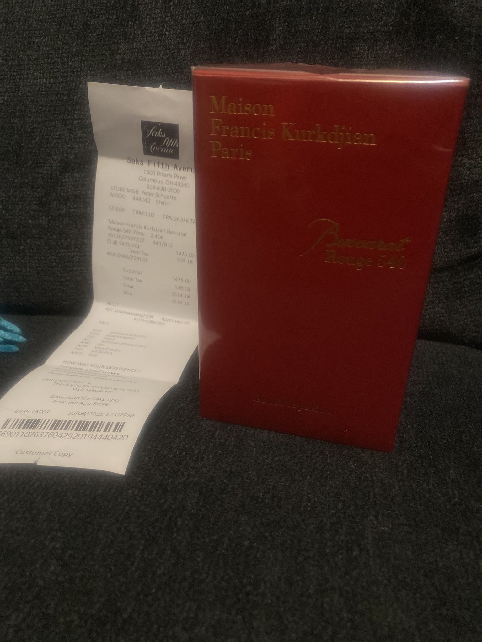 Maison Francis Kurkdjian Paris Baccarat  Rouge 540 Extrait de parfum