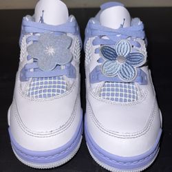 Kids' Air Jordan 4 Retro 'Forget Me Not' Size 13.5c