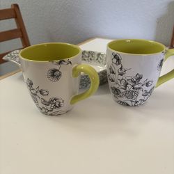 Brand new mugs and dish