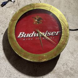Budweiser wall clock