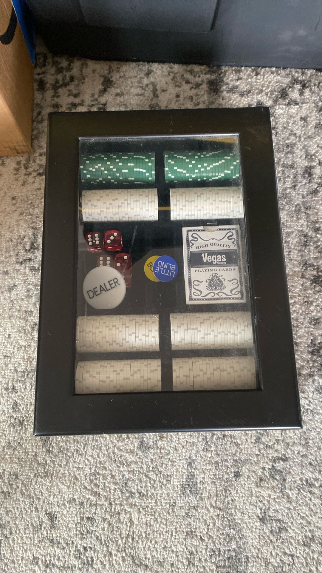 Poker Set Chips, Cards, Dice