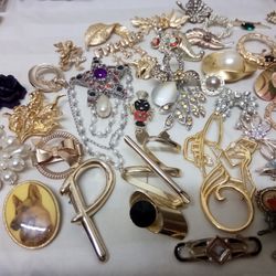 Huge Brooch Lot 